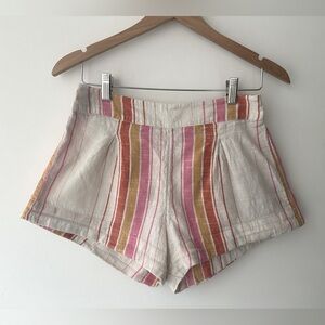 RipCurl | S | Striped Multicolor Women's Linen Shorts